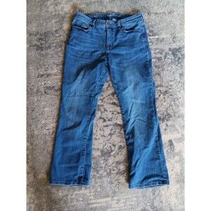St. John Bay Womens Bootcut Jeans Size 12 Short Blue Denim 5 Pocket High Rise